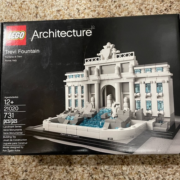 LEGO Architecture Trevi Fountain with White and Blue Bricks. New. - Picture 2 of 4